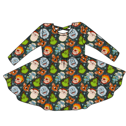 Classic Christmas Mischief Violet Long Sleeve Twirl - Knit - Pre Order - Christmas Special