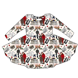 Alone at Home Violet Long Sleeve Twirl - Knit - Pre Order - Christmas Special