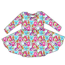 Holiday Pop Violet Long Sleeve Twirl - Knit - Pre Order - Christmas Special