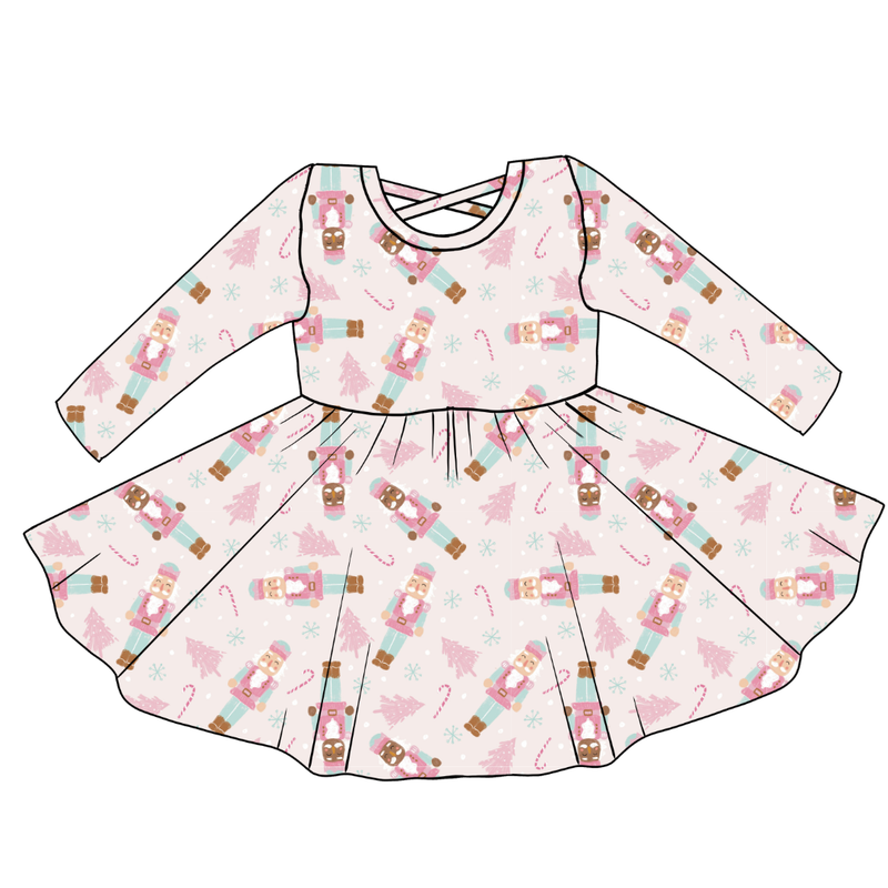 Sugarplum Violet Long Sleeve Twirl - Knit - Pre Order - Christmas Special
