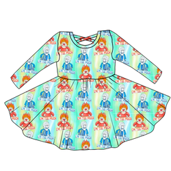 Too Much Christmas Violet Long Sleeve Twirl - Knit - Pre Order - Christmas Special