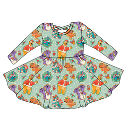Christmas at the Big House Violet Long Sleeve Twirl - Knit - Pre Order - Christmas Special