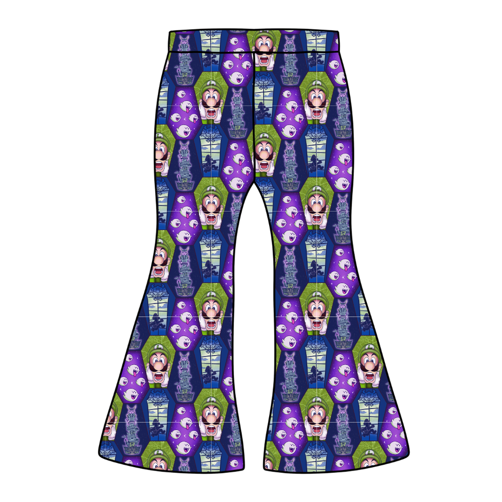 Haunted Halls Mod Adult Flare Bamboo Pants - Pre Order