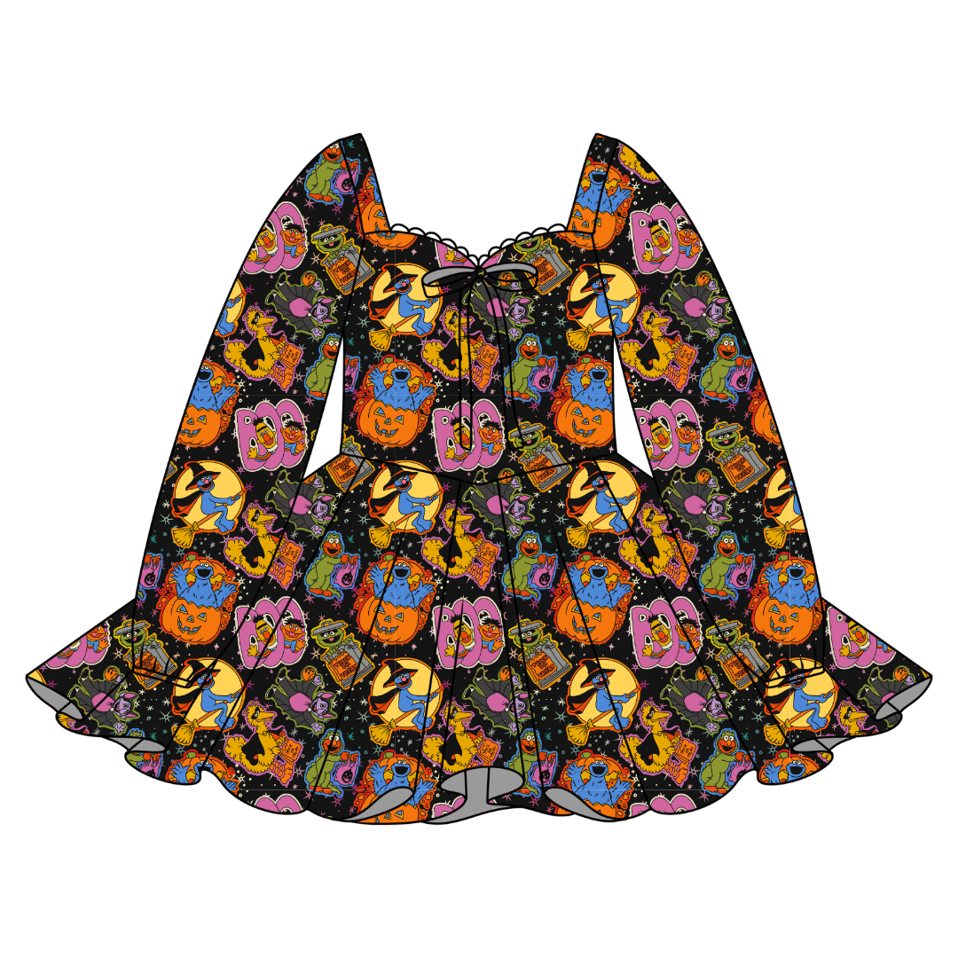Trick Or Treat Street - Chloe Long Sleeve Sweetheart Dress Knit - PRE ORDER