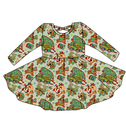 Christmas Mystery Violet Long Sleeve Twirl - Knit - Pre Order - Christmas Special