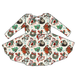 Christmas Sidekicks Violet Long Sleeve Twirl - Knit - Pre Order - Christmas Special