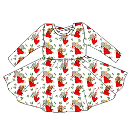 Under the Tree Violet Long Sleeve Twirl - Knit - Pre Order - Christmas Special
