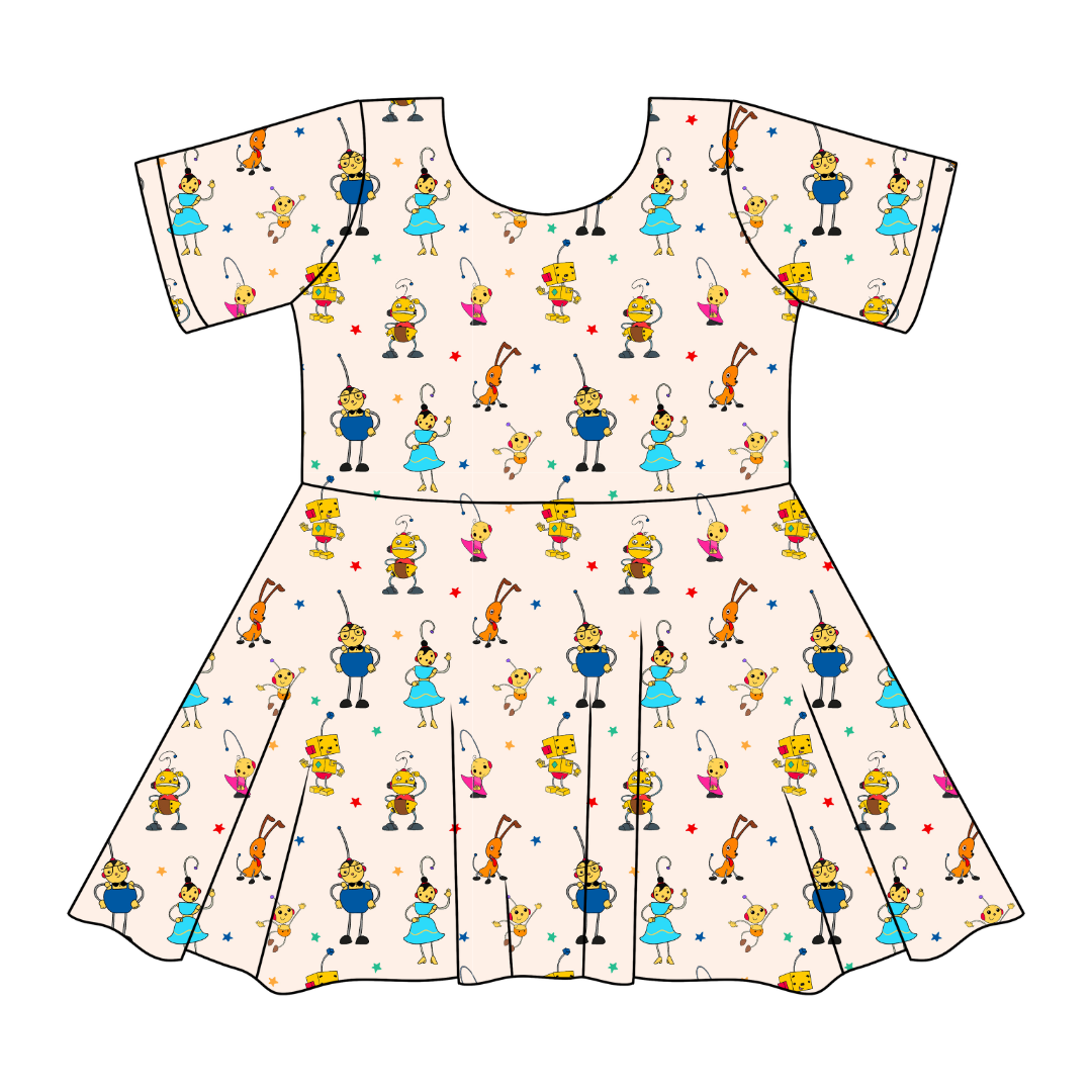 Playtime Pals SIERRA - KNIT TWIRL DRESS - PRE ORDER