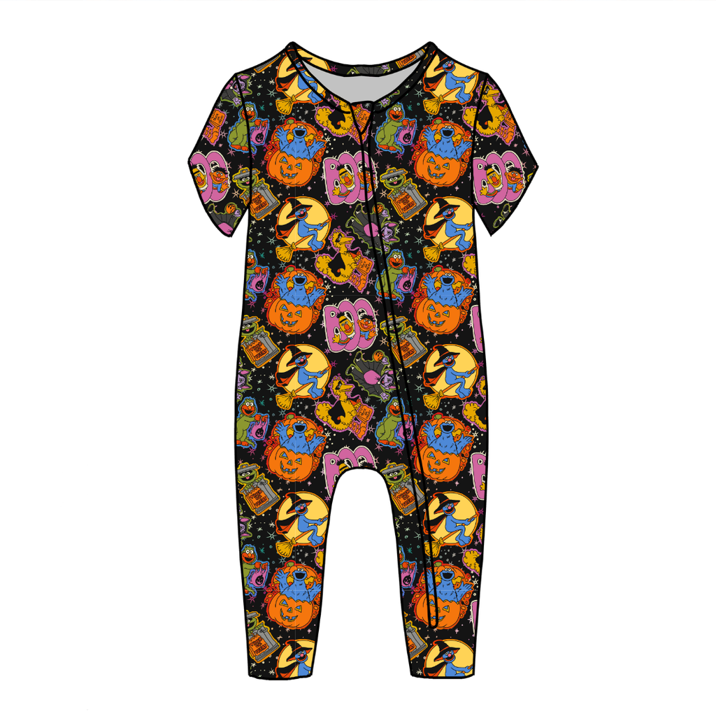 Trick Or Treat Street Dandelion Short Sleeve Sleeper Bamboo - PRE ORDER