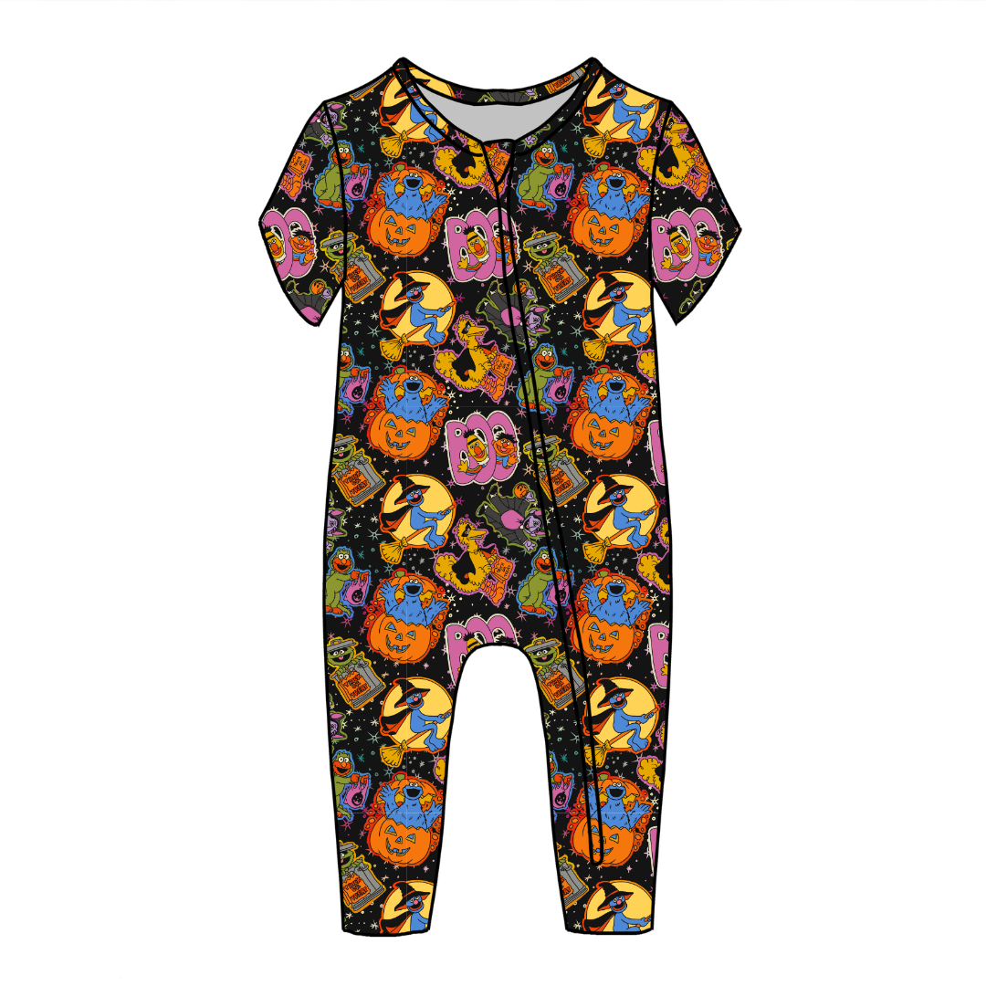 Trick Or Treat Street Dandelion Short Sleeve Sleeper Bamboo - PRE ORDER