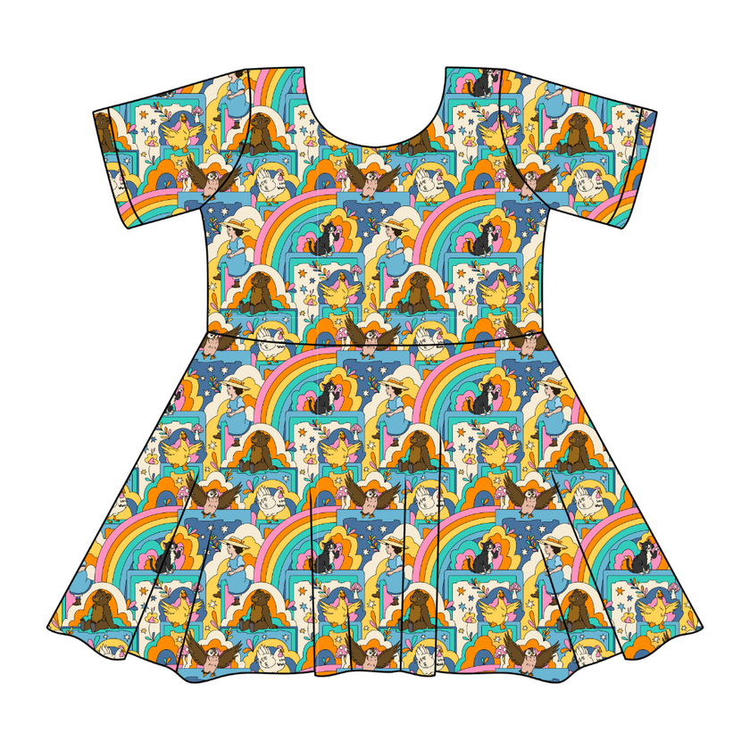 Painted Skys SIERRA - KNIT TWIRL DRESS - PRE ORDER