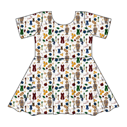 Holly & Plaid Sierra Short Sleeve Twirl - Knit - Pre Order - Christmas Special