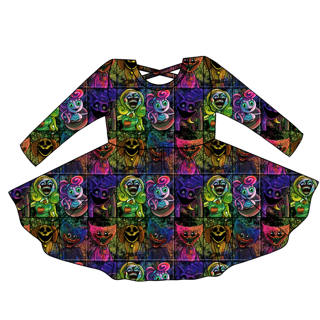 Panic Playroom - Violet Cross Back Long Sleeve Knit - PRE ORDER