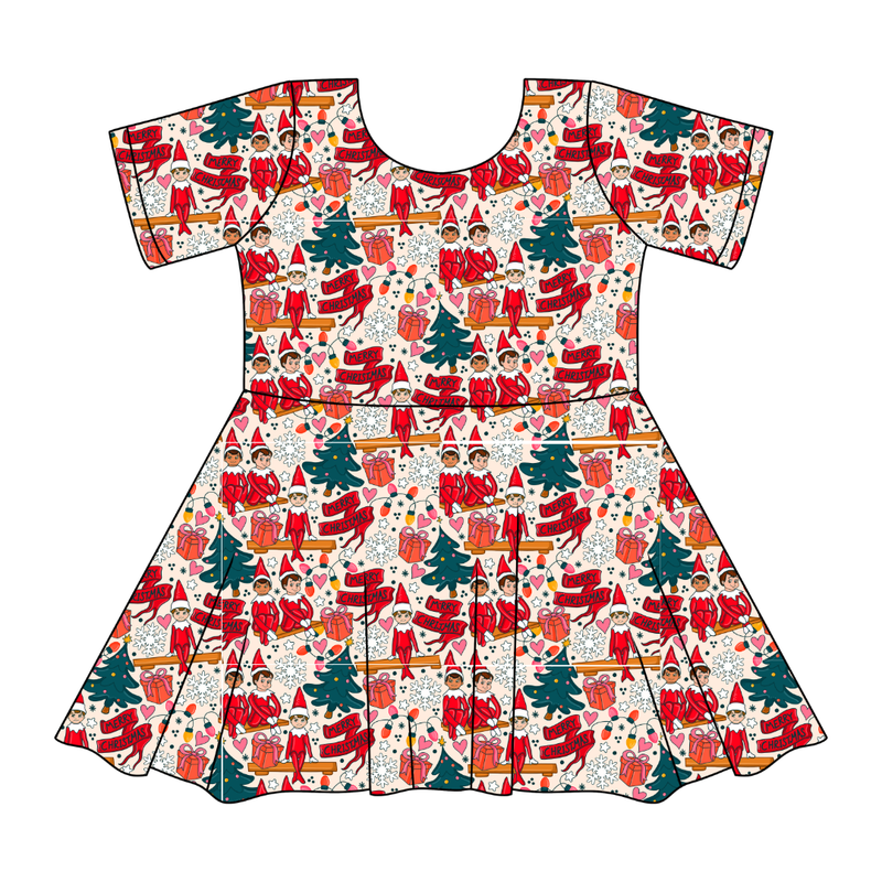 Milk & Mischief Sierra Short Sleeve Twirl - Knit - Pre Order - Christmas Special