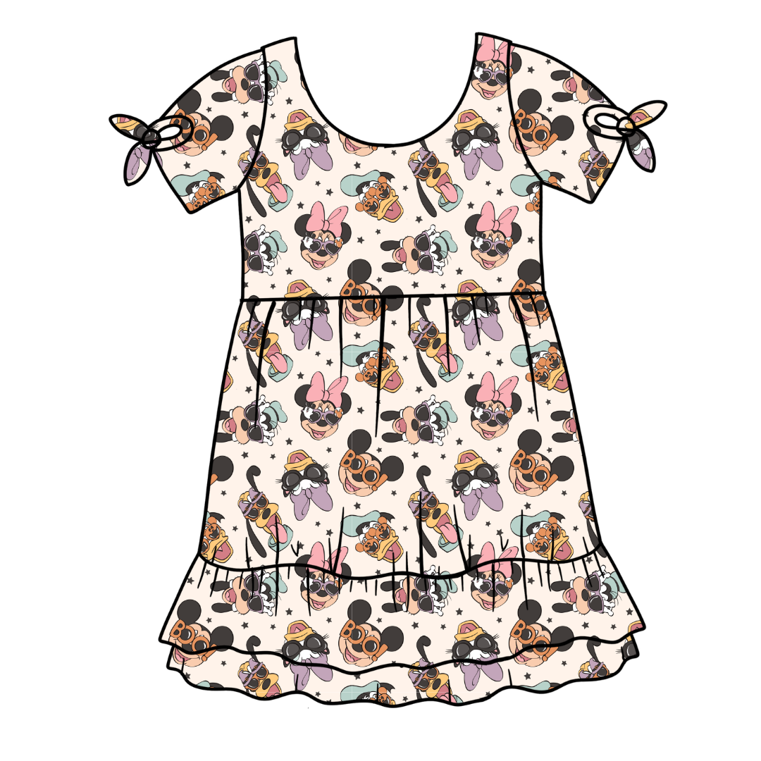 Spooky Cute Crew - Serenity Short Sleeve Lounge Dress - PRE ORDER