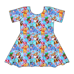 Holiday Hunny Sierra Short Sleeve Twirl - Knit - Pre Order - Christmas Special