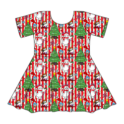 Falala Care Sierra Short Sleeve Twirl - Knit - Pre Order - Christmas Special