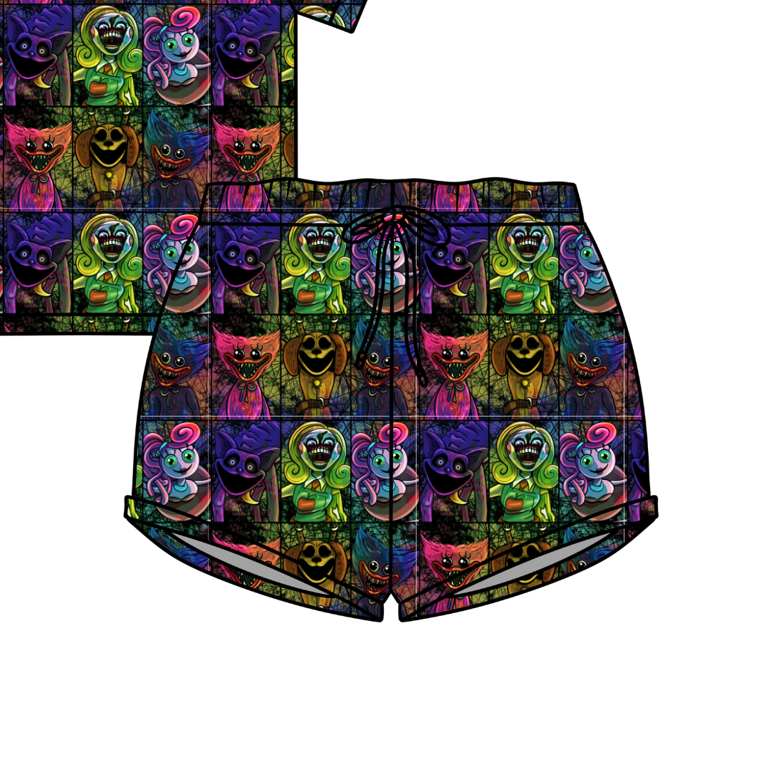 Panic Playroom Jazzy Adult Pajama Bamboo Shorts - Pre Order