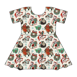 Christmas Sidekicks Sierra Short Sleeve Twirl - Knit - Pre Order - Christmas Special