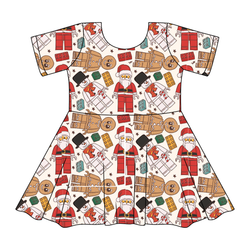 Building Christmas Memories Sierra Short Sleeve Twirl - Knit - Pre Order - Christmas Special