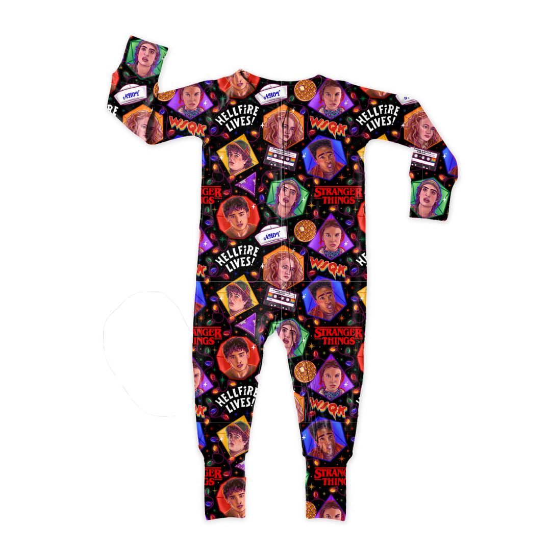 Upside Down Night Dreamland Long Sleeve Sleeper Bamboo - PRE ORDER
