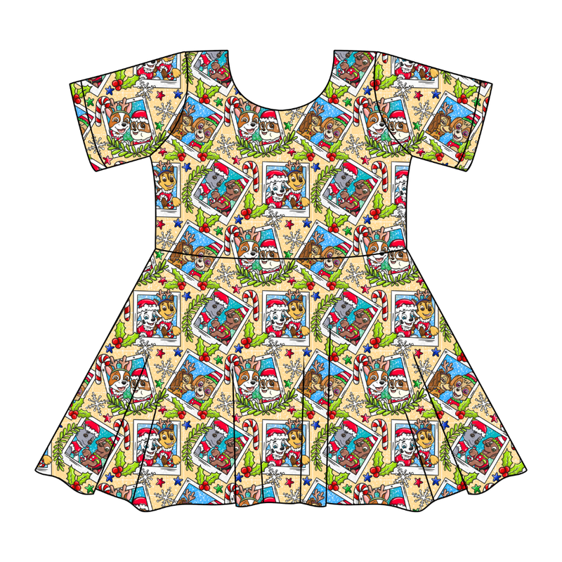Paws & Claus Sierra Short Sleeve Twirl - Knit - Pre Order - Christmas Special