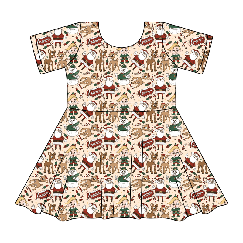 Red Nose Sierra Short Sleeve Twirl - Knit - Pre Order - Christmas Special