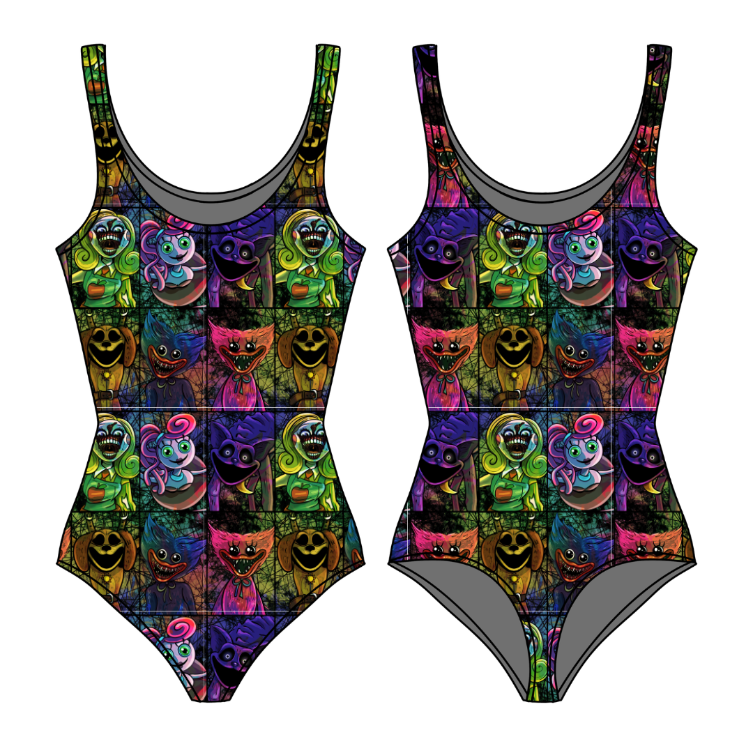 Panic Playroom Sapphire Women's Bamboo Leotard - Pre Order
