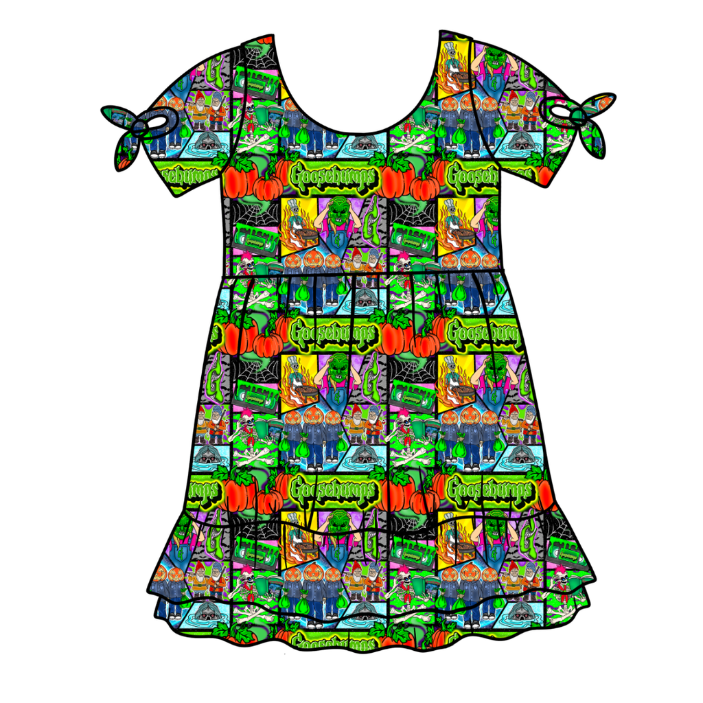 Bedtime Spooks - Serenity Short Sleeve Lounge Dress - PRE ORDER