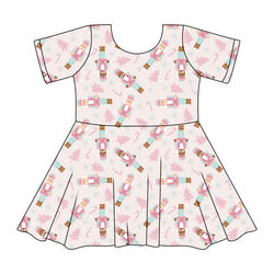 Sugarplum Sierra Short Sleeve Twirl - Knit - Pre Order - Christmas Special