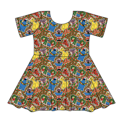 Merry Street Friends Sierra Short Sleeve Twirl - Knit - Pre Order - Christmas Special