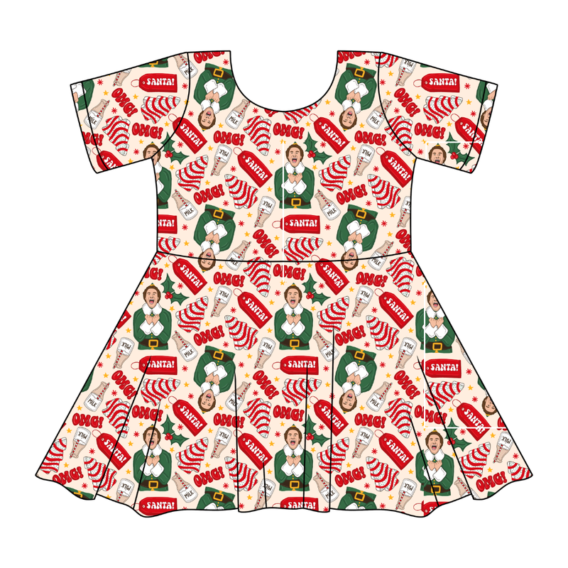 World's Best Elf Sierra Short Sleeve Twirl - Knit - Pre Order - Christmas Special