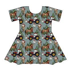 Farmhouse Christmas Sierra Short Sleeve Twirl - Knit - Pre Order - Christmas Special