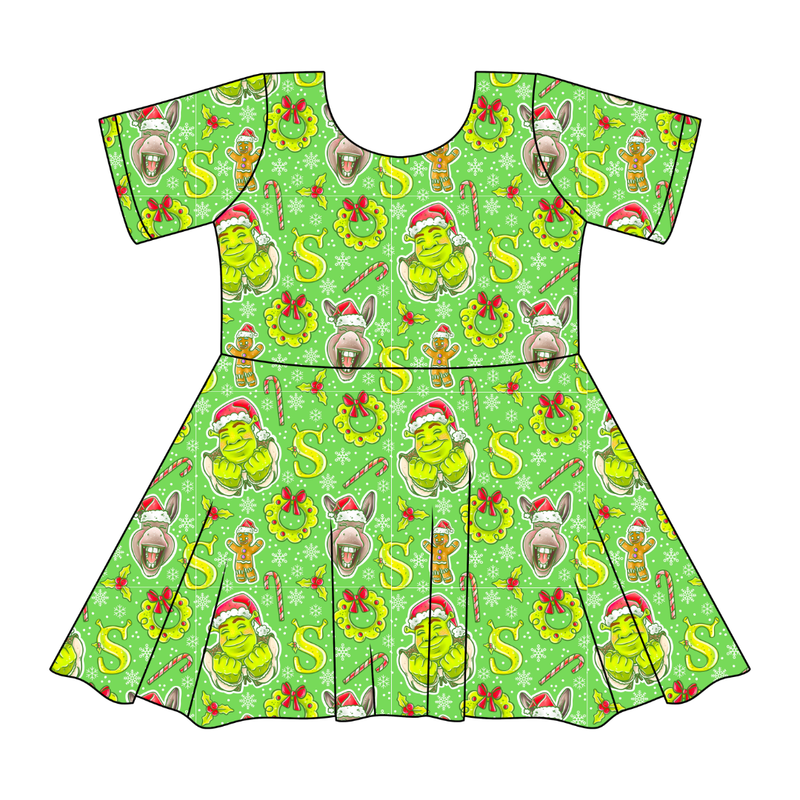 Swamp Bells Sierra Short Sleeve Twirl - Knit - Pre Order - Christmas Special