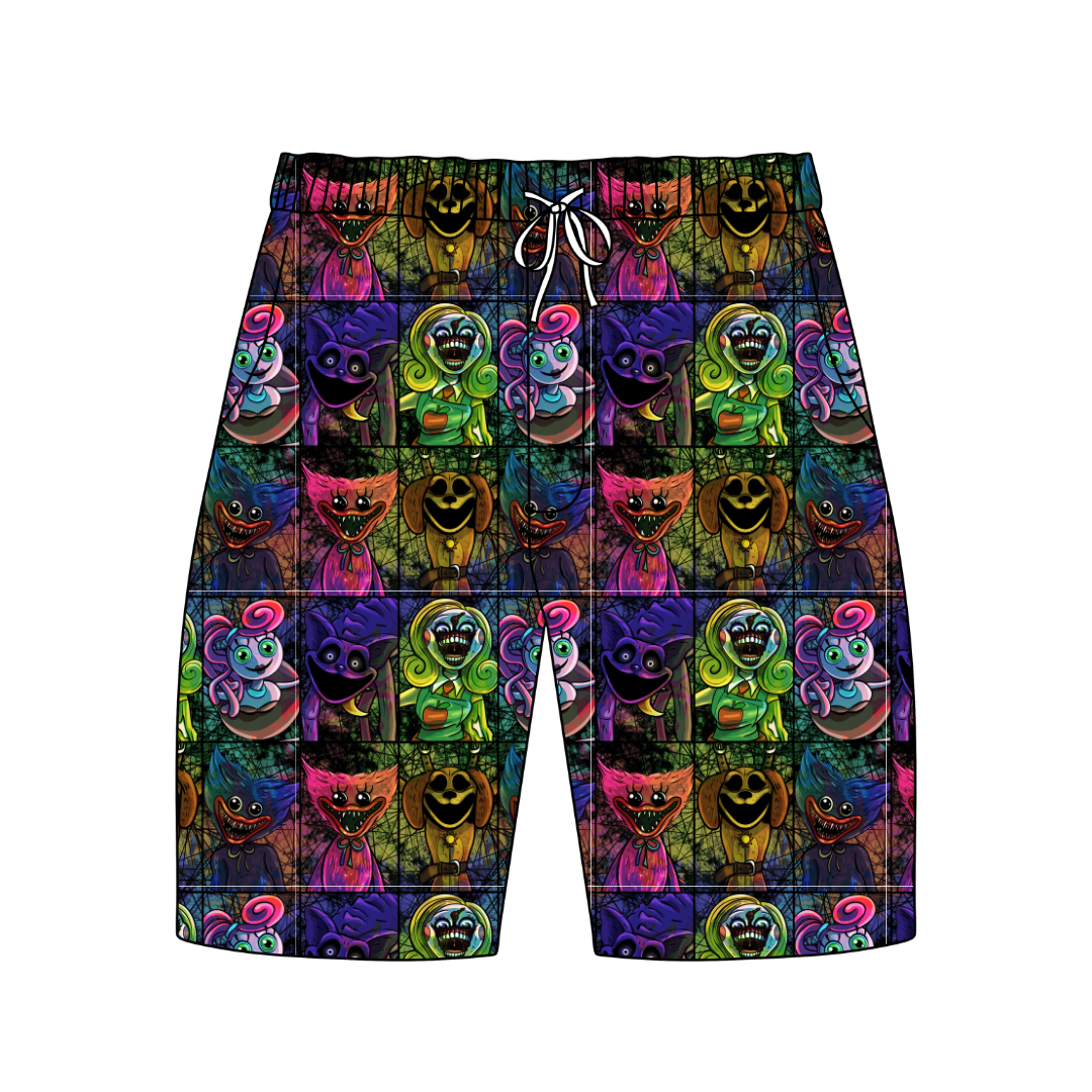 Panic Playroom Chill Extended Length Adult Pajama Bamboo Shorts - Pre Order