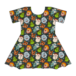 Classic Christmas Mischief Sierra Short Sleeve Twirl - Knit - Pre Order - Christmas Special