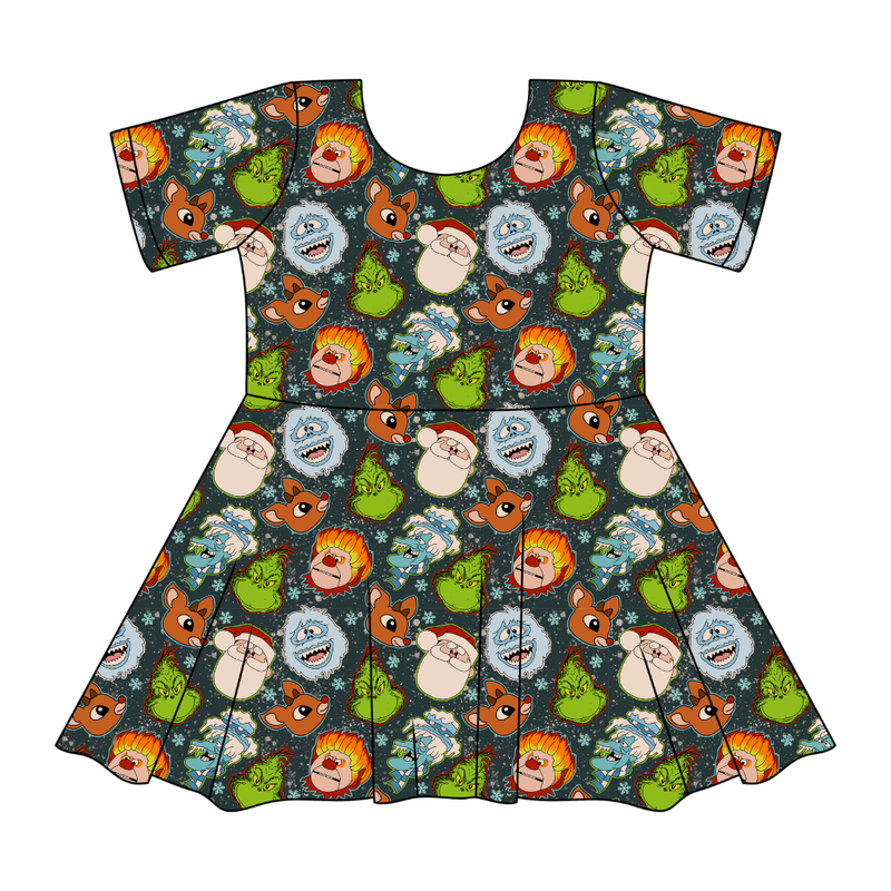 Classic Christmas Mischief Sierra Short Sleeve Twirl - Knit - Pre Order - Christmas Special