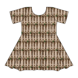 Camo Guard Honey Twirl Dress - Bamboo - Pre Order - Christmas Special