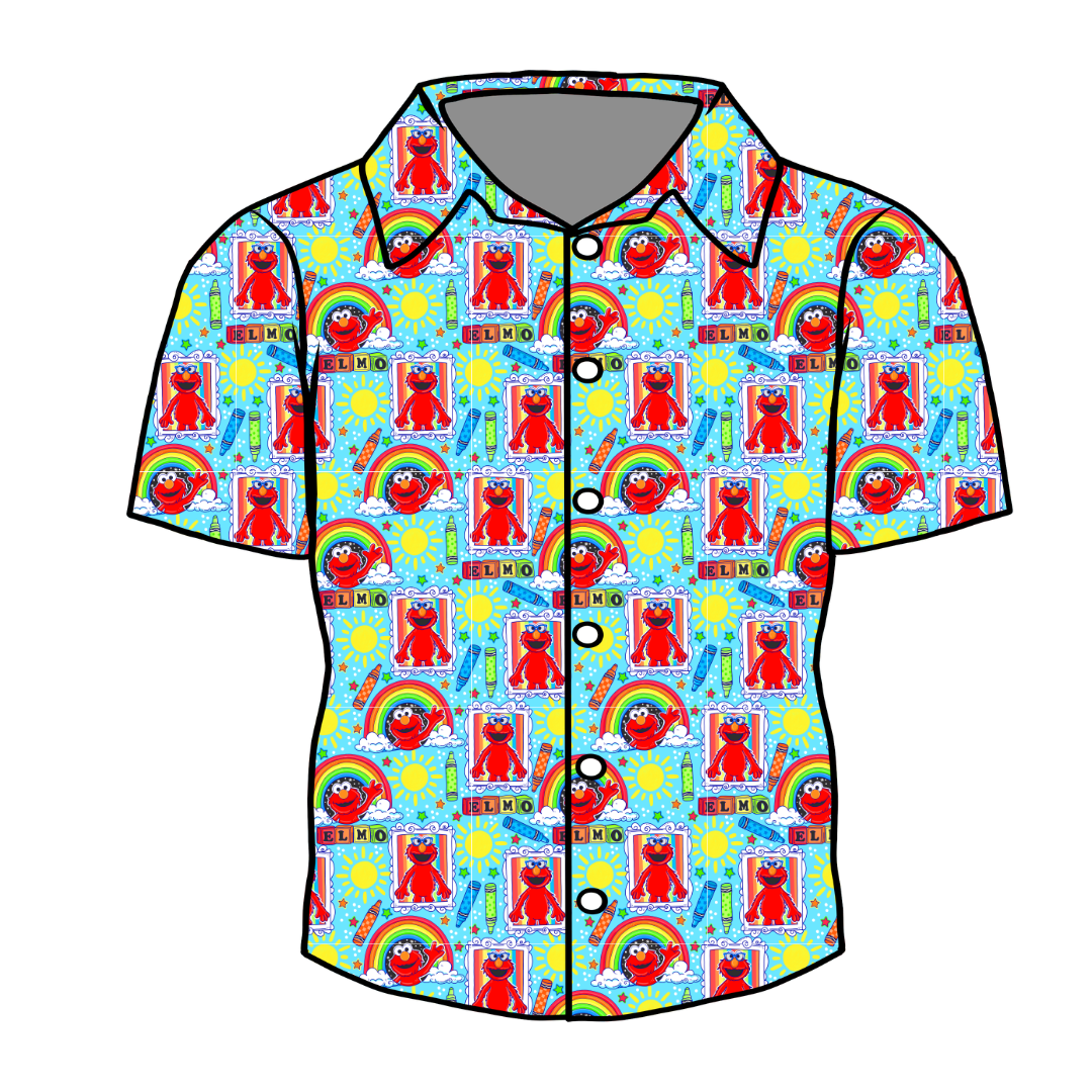 Learning is fun!? Dapper Short Sleeve Button Bamboo Shirt - PRE ORDER