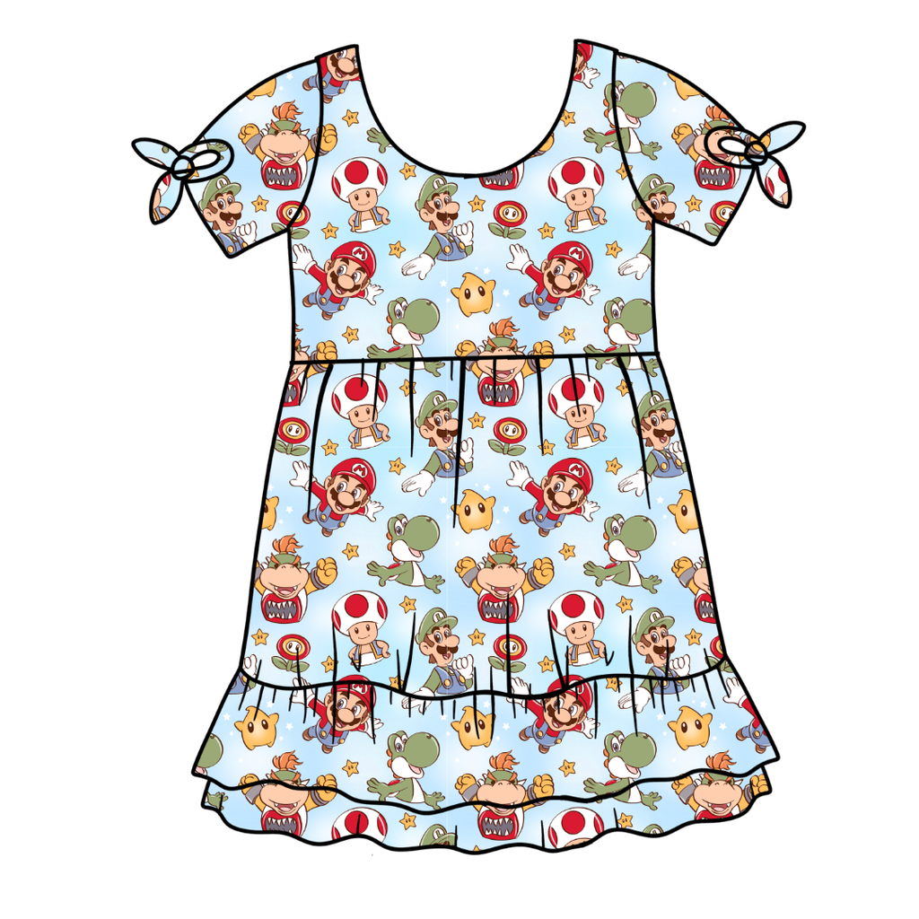 Dino Might - Serenity Short Sleeve Lounge Dress - PRE ORDER