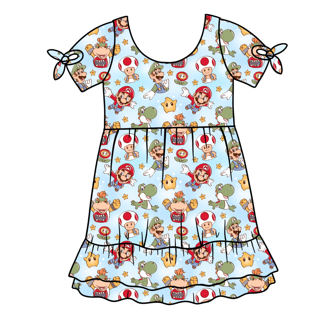 Dino Might - Serenity Short Sleeve Lounge Dress - PRE ORDER