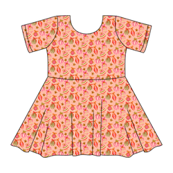 Bubblegum Bells Sierra Short Sleeve Twirl - Knit - Pre Order - Christmas Special