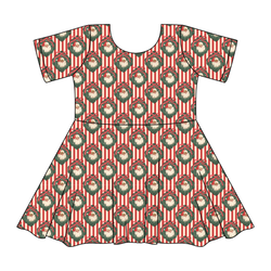 Candy Cane Lane Sierra Short Sleeve Twirl - Knit - Pre Order - Christmas Special