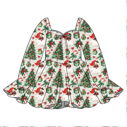 Evergreen Dreams Chloe Long Sleeve Sweetheart Dress - Knit - Pre Order - Christmas Special