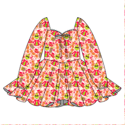 Baking Spirits Bright Chloe Long Sleeve Sweetheart Dress - Knit - Pre Order - Christmas Special