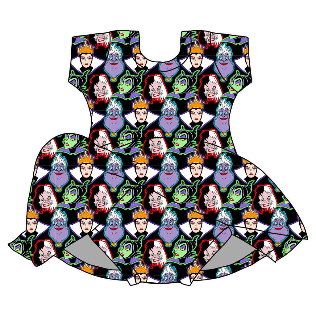Wicked Vanity Charming Short Sleeve Skirted Leotard - PRE ORDER