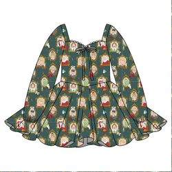 Holiday Box Office Chloe Long Sleeve Sweetheart Dress - Knit - Pre Order - Christmas Special