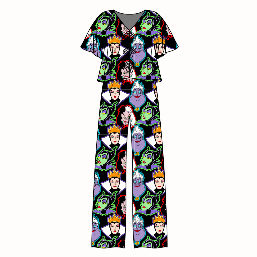 Wicked Vanity - Lollipop Women's Front Tie Set Bamboo - Pre Order