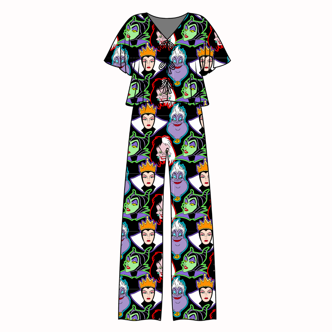Wicked Vanity - Lollipop Women's Front Tie Set Bamboo - Pre Order