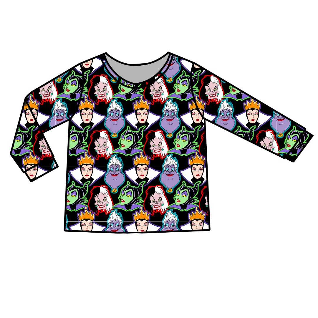 Wicked Vanity - Ruby Long Sleeve Bamboo Shirt - Pre Order